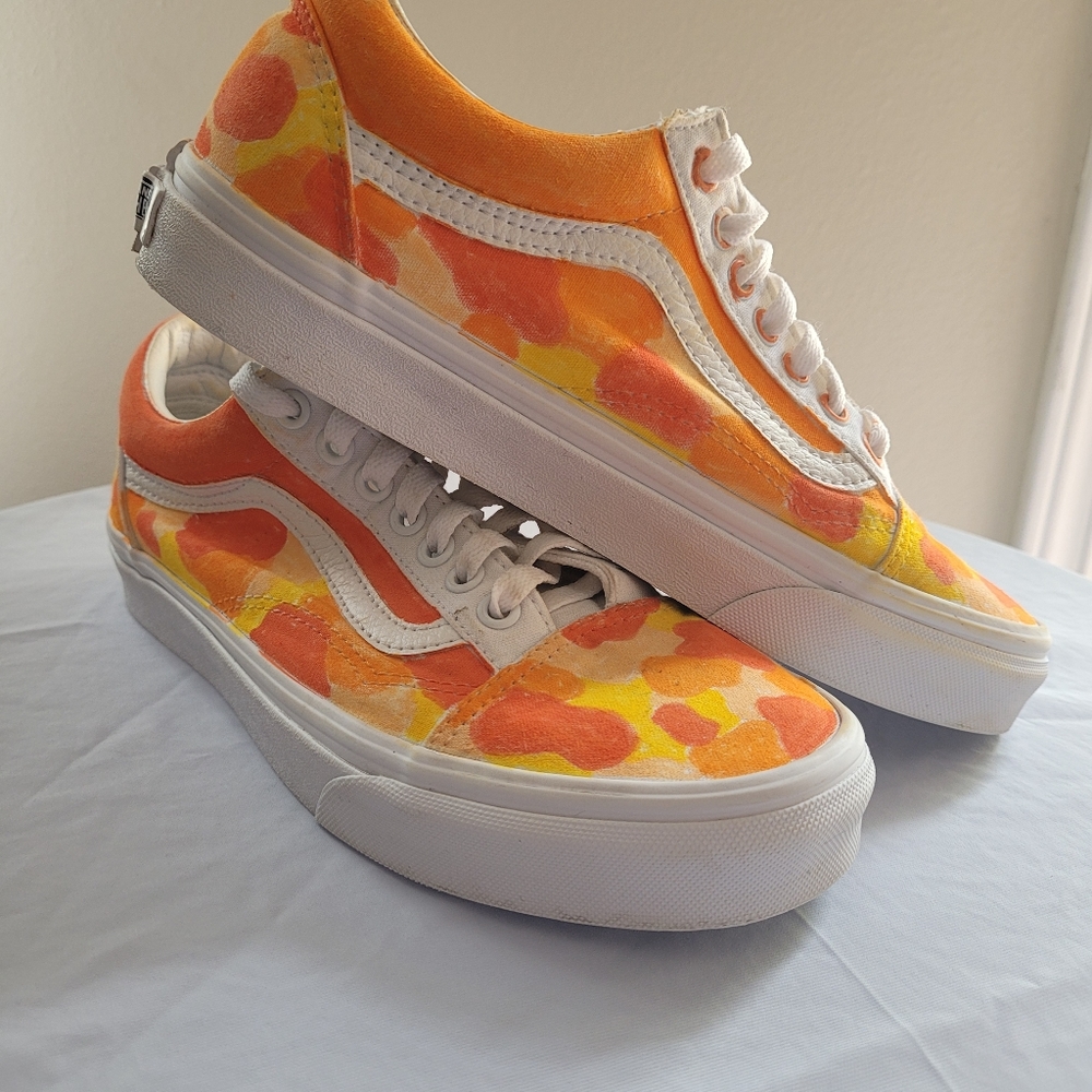 Van's Orange & Yellow Tyedye Shoes